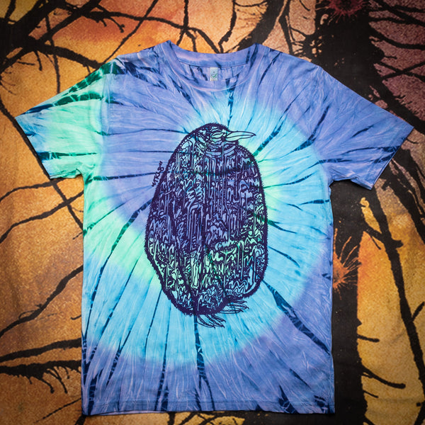 Organic cotton tie dye t-shirt "808 Penguin"