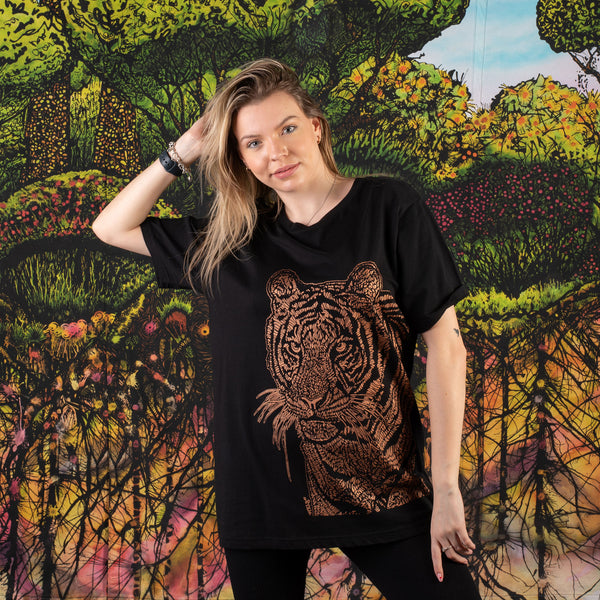 Organic cotton "Totem Tiger" t-shirt