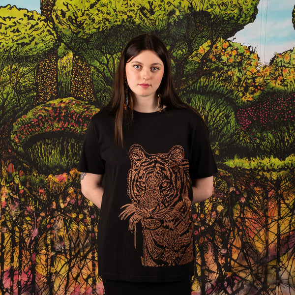 Organic cotton "Totem Tiger" t-shirt