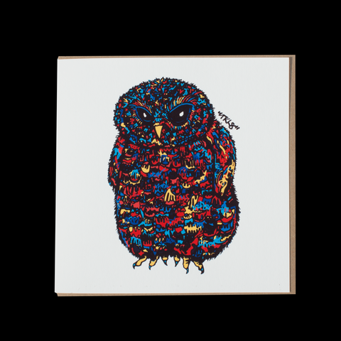 "Ninja Owl Original" Greetings Card